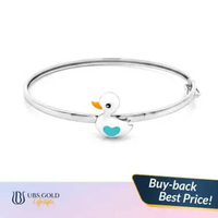 UBS Gold - Gelang Emas Bayi - 17k - Vgn1152 4 x 4 cm-White Gold