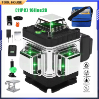 16 Line 4D Laser Sinar UV Multifungsi Level Tingka Alat Perata Laser Leveling 16 Line Waterpass Lase