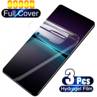 3pcs Silicone Matte Hydrogel film For Sony Xperia 10 1 5 IV III II XZ4 XZ3 XZ2 Premium XZ1 Compact Full Cover Screen Protector