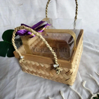Besek Bambu Hampers 22x22cm/Hadiah/Seserahan/Hantaran/Lamaran/Giftbox