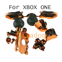 1set For Xbox One Elite/Slim Gold Plated Controller Full Set Triggers Buttons Replacement D-pad Buttons Kit