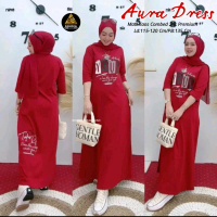 Dress Aura Catton Combed Adem Nyaman Super Best Seller - Ashoka - Gamis