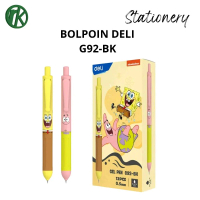 Bolpoin Gel merk Deli G92-BK edisi Spongebob SquarePants.