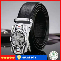 [Phát hành gần đây] Thắt lưng nam da cao cấp, dây nịt nam mặt khóa xoay 360, X003 Bông Store