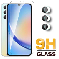 2-in-1 Glass Screen Protector For Samsung Galaxy A34 5G Tempered Glass Sumsung A 34 34A SamsungA34 2023 Camera Lens Film 6.6inch