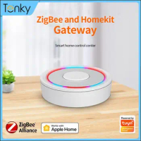 Tenky Tuya Zigbee Smart Gateway Wired HUB Smart Home Control Center Voice Control Via Alexa Google Home Support Homekit