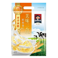 桂格 美味三合一麥片 麥香減糖325g【康鄰超市】
