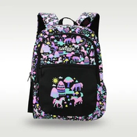 Australia High Quality Original Smiggle Children's Schoolbag Girl Backpack Black Colorful Unicorn Kawaii School Supplies 16 Inch
