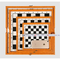 Classic Wooden\Plastic Chess Pieces Chess Game International Chess Folding Portable Chessboard Leather Box Travel Chess Set I152