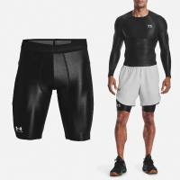 【UNDER ARMOUR】緊身褲 HG Iso-Chill Leggings 男款 黑 白 速乾 吸汗 束褲 運動 籃球 UA(1365224001)