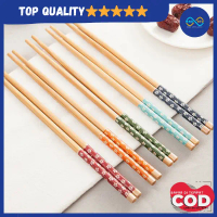 Sumpit Kayu Motif Cantik Warna Bunga Sumpit Kayu Panjang Sumpit Mie Masak Serbaguna MultIfungsi TERM