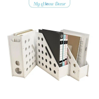 Simple office desktop file rack book stand desktop file storage stand office paper file storage rack