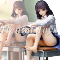 23CM Anime Wind Blown After School Illustrated By Hitomio Sexy Girl PVC Action Figures Hentai Collection Model Doll Toys Gift