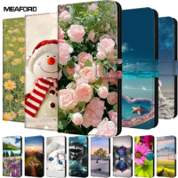 Wallet Flip Cover For Samsung Galaxy S9 Plus Cases S10 5G S20 FE S24 Ultra Leather Magnet Stand Card Case For Samsung S7 S8 Plus