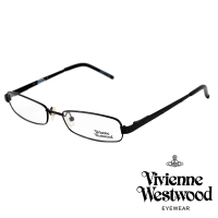 【Vivienne Westwood】英國精品時尚黑光學眼鏡(黑 VW086_01)