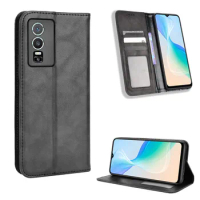 For Vivo Y76 Y76S Y74S 5G Case Luxury Flip PU Leather Wallet Magnetic Adsorption Case For Vivo Y 76 Y 76S Y 74S Phone Bag