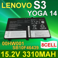 LENOVO 8芯 S3 YOGA 14 日系電芯 電池 00HW001 SB10F46439 4ICP7/51/79 ThinkPad S3 Yoga 14 系列