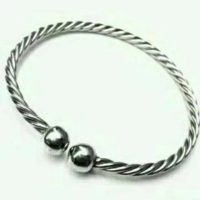 Gelang pria  wanita bahan monel ulir