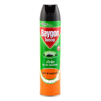 BAYGON สเปรย์กำจัดยุง มด แมลงสาบ กลิ่นดี-เลมอนนีน ขนาด600มล.