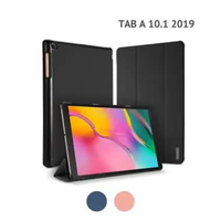 Case Samsung Tab A 10.1 2019 T510 T515 Dux Ducis Domo Bokkcover Flip Cover Casing Hitam