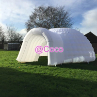 free air ship to door, white inflatable tent, outdoor inflatable igloo dome tent for advertisement/party