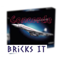 Lepin Concorde Aeroplane Building Block Bricks Compatible Set