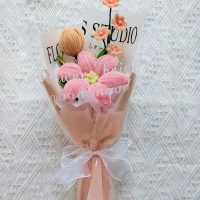 Sejambak Buatan Tangan Sejambak Bunga Matahari Selesai Hadiah Teman Wanita Hari Guru untuk Rakan Kar