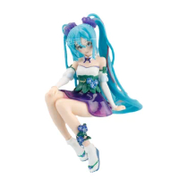 14CM Anime Hatsune Miku Figure Morning Glory Fairy Flower Pvc Vocaloid Action Figurine Doll Collection Model Decor Toys Gift