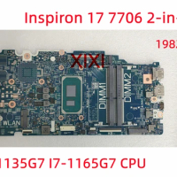 19829-1 For DELL Inspiron 17 7706 2-in-1 Laptop Motherboard with I5-1135G7 I7-1165G7 CPU UMA 100% Fully Tested