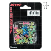 Push Pin Joyko paku Mading warna warni PP 30 (30pcs/set)