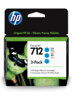 【點數最高3000回饋】HP NO.712 原廠藍色墨水匣三入一組 3ED77A (29mlx3) 適用HP T230/T250/T650/Studio