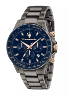 Maserati 父親節禮物【2年保養】 瑪莎拉蒂 Sfida 鋼款 計時手錶 R8873640001