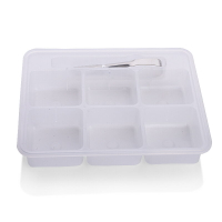 冰球大冰塊收納盒配不銹鋼冰夾冰塊保鮮盒存冰球盒 非冰格