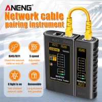 ANENG M469D Network Cable Tester Pairing Instrument for RJ11 RJ45 Telephone Lines Router Optical Modem with LED Indicator Test