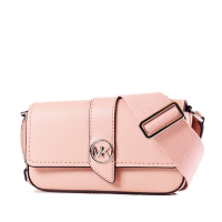 MICHAEL KORS GREENWICH 防刮皮革翻蓋斜背包-粉色