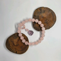 Crystal Bracelet- Rose Quartz (10mm+) & Nine-Tailed Fox