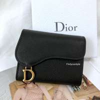 Findyourstyle正品代購 DIOR 馬鞍包 黑色短夾