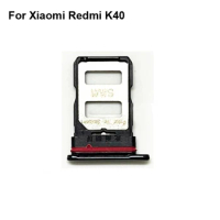 100% Blue SIM Card Tray For Xiaomi Redmi K40 SD Card Tray SIM Card Holder SIM Card Drawer For Xiao mi Redmi K 40 RedmiK40