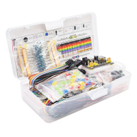 DIY Starter Electronic Kit 830 Tie-Points Breadboard untuk Arduino Uno R3 komponen elektronik Kit de