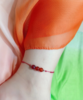 Gelang Kaki Modis Simple HK057 Manik-Manik 4 Varian Model Tali Korea High Quality Adjustable Anti Ai