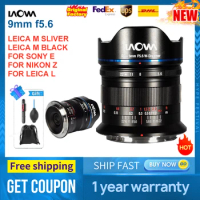 Venus Optics Laowa 9mm F5.6 FF RL MF Camera Lens MF 135° angl of view for Nikon Z Sony E Leica L Leica M Black Sliver