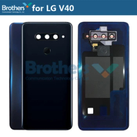 Battery Housing for LG V40 ThinQ Battery Door with Camera Lens for LG V40 ThinQ with Fingprint Flex Cabler Rear Back Housing 6.4
