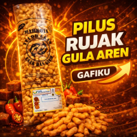 Pilus Rujak Gula Aren Mahkota Snack Pilus Manis Pedas Gurih Renyah Jajanan Jadul Viral Cemilan Enak
