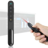 Wireless Presenter Red Laser page turning pen 2.4G RF Volume Remote Control PPT Presentation USB PowerPoint Pointer Mouse