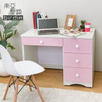 【南亞塑鋼】貝妮3.4尺粉色塑鋼書桌