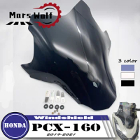 Motorcycle Sports Visor Windshield Viser Windscreen Fits For HONDA PCX160 2019 2020 2021 PCX 160 19 20 21