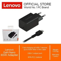 Adaptor Lenovo 65W USB C Charger Laptop Original Garansi Resmi