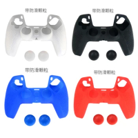Anti-slip Silicone Rubber Case Cover For SONY Play Station5 Controller Skin Protection Case wtih 2 joystick caps For PS5 Gamepad