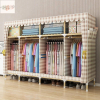 簡易衣櫃實木組裝布衣櫥布衣櫃
