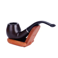 Classic Resin Pipe Retro Smoking Pipe Detective Role-Playing Props Cigar Gifts Men'S Gift Grinder Smoke Mouthpiece